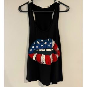Red, White & Blue American flag tank top🇺🇸